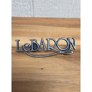 1982 - 1988 Chrysler Lebaron Front Fender Or Trunk Emblem Nameplate 4175478